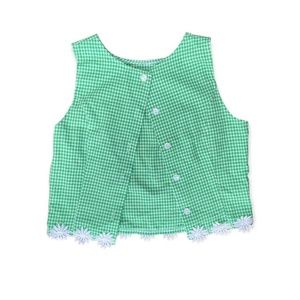 Green Gingham Tank <3